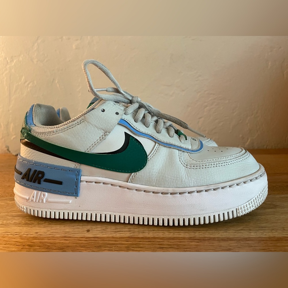 Nike Womens Air Force 1 Shadow Photon Dust Malachite CI091-004 Size 7.5